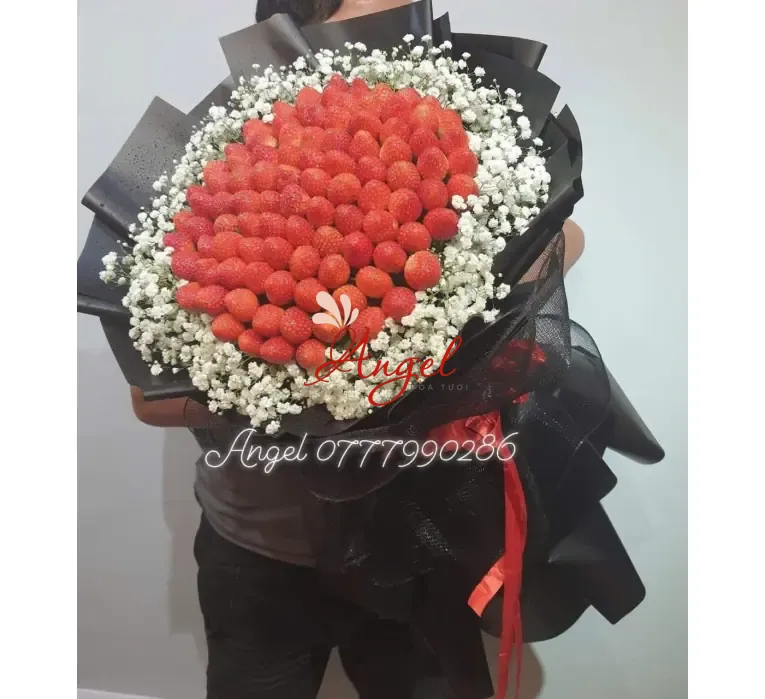 Bó hoa trái cây dâu tây