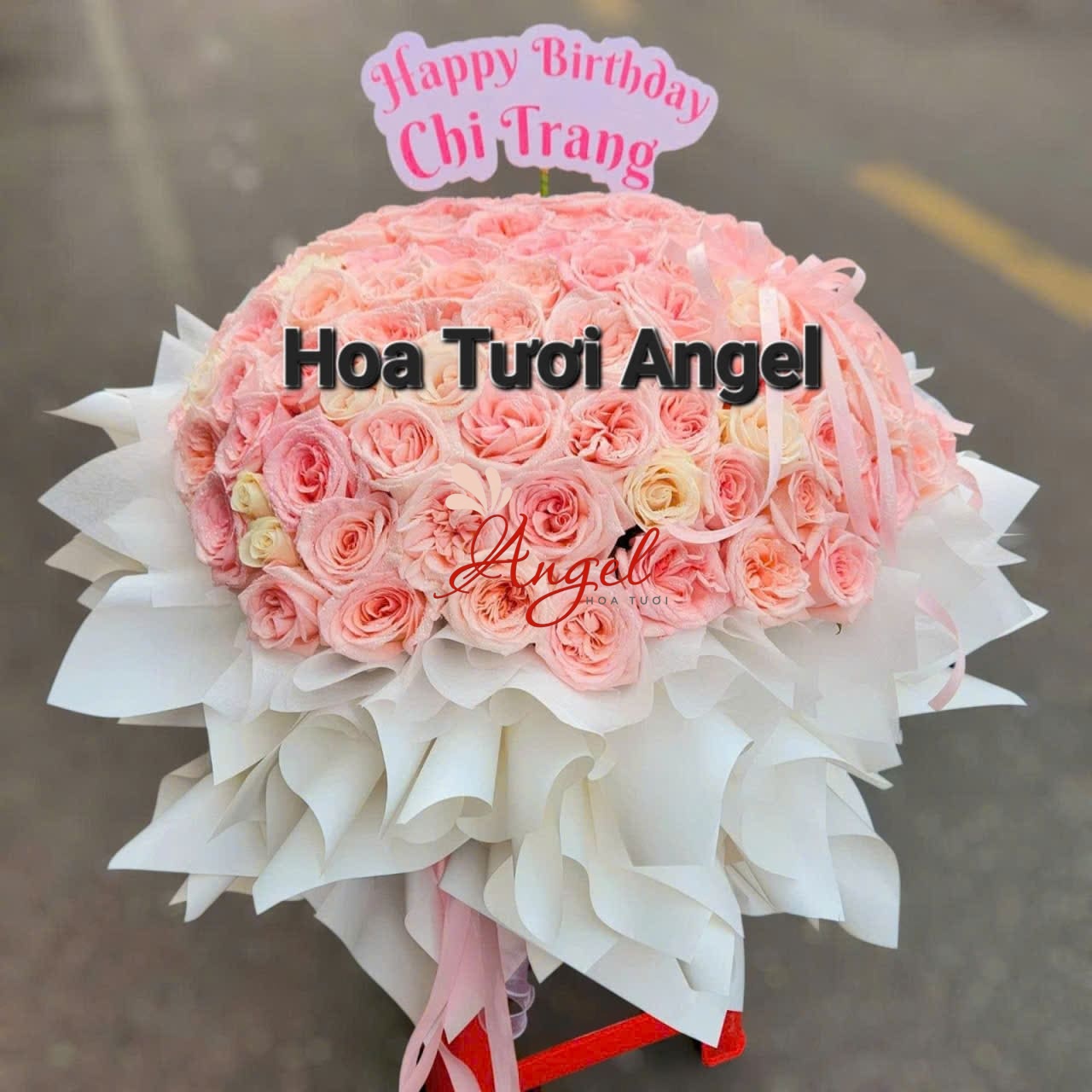Bó Hoa Hồng Ping Ohara Kiểu Công Chúa Tặng Sinh Nhật – Hoa Tươi Angel