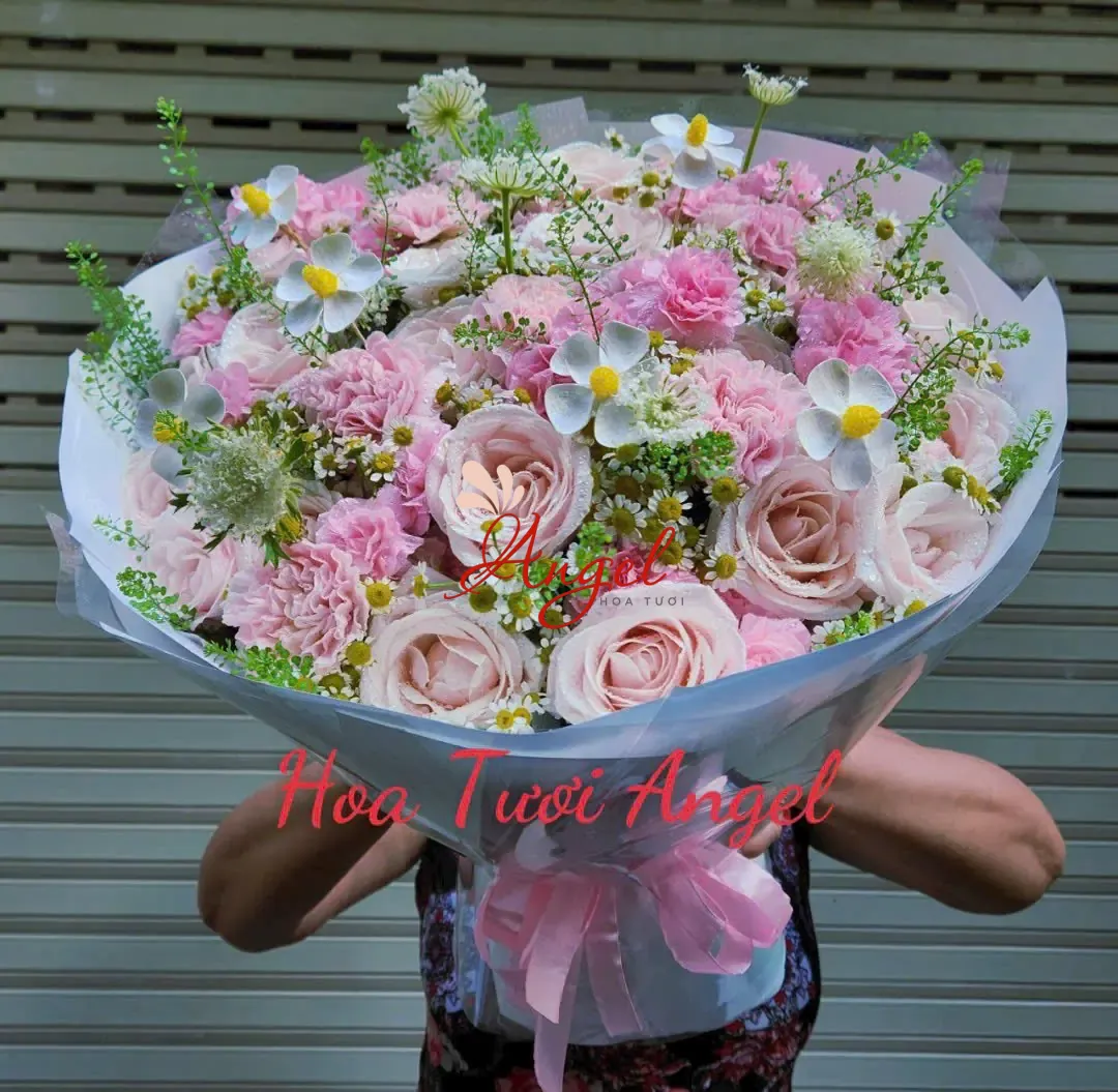 bó hoa patell bó tròn sang đẹp 