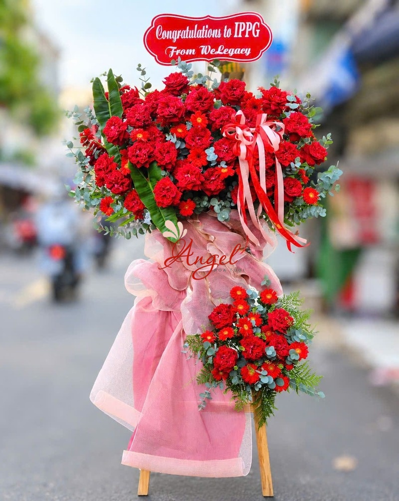 Kệ Hoa Chúc Mừng Khai Trương, Sự Kiện TPHCM | Hoa Tươi Angel