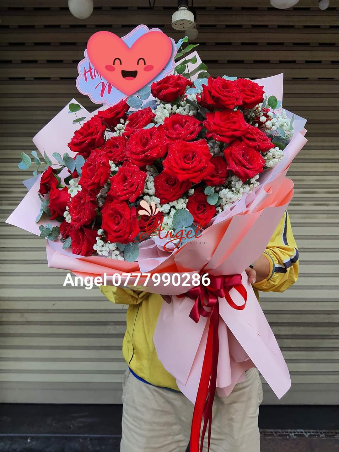 Bó hoa hồng đỏ Valentine