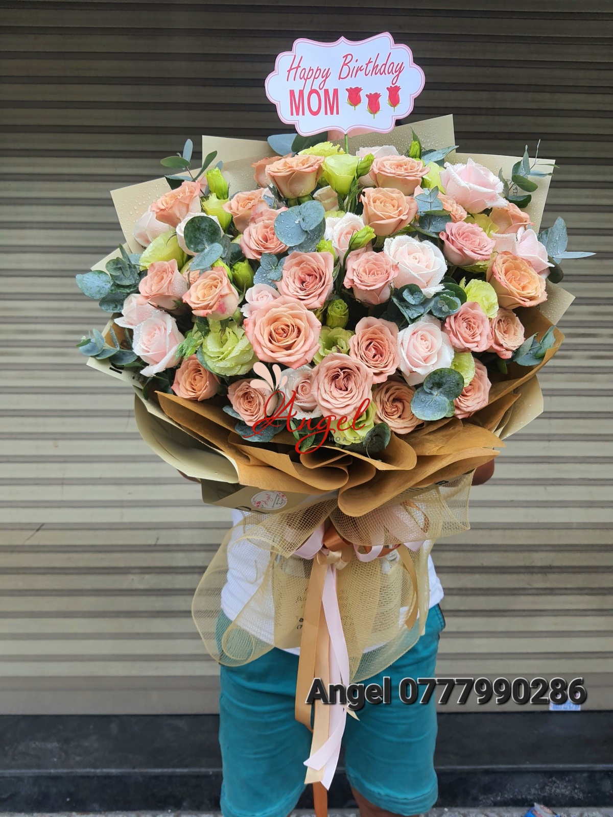 bó hoa chúc mừng sinh nhật ông xã