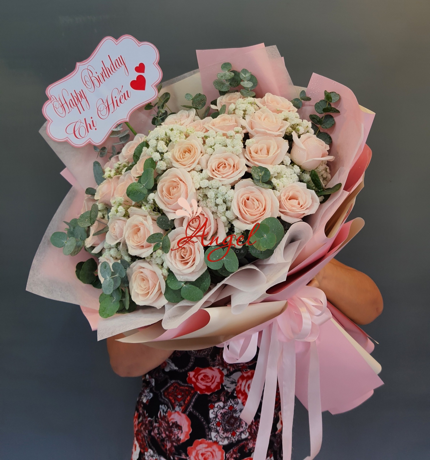Bó Hoa Hồng Kem Đẹp Dịu Dàng 