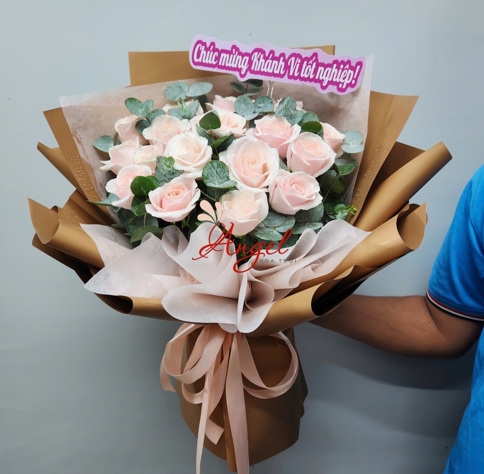 Bó hoa màu pastel cao cấp tại Hoa Tươi Angel