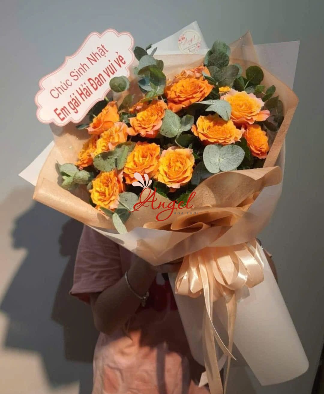 Bó hoa hồng camspired đẹp