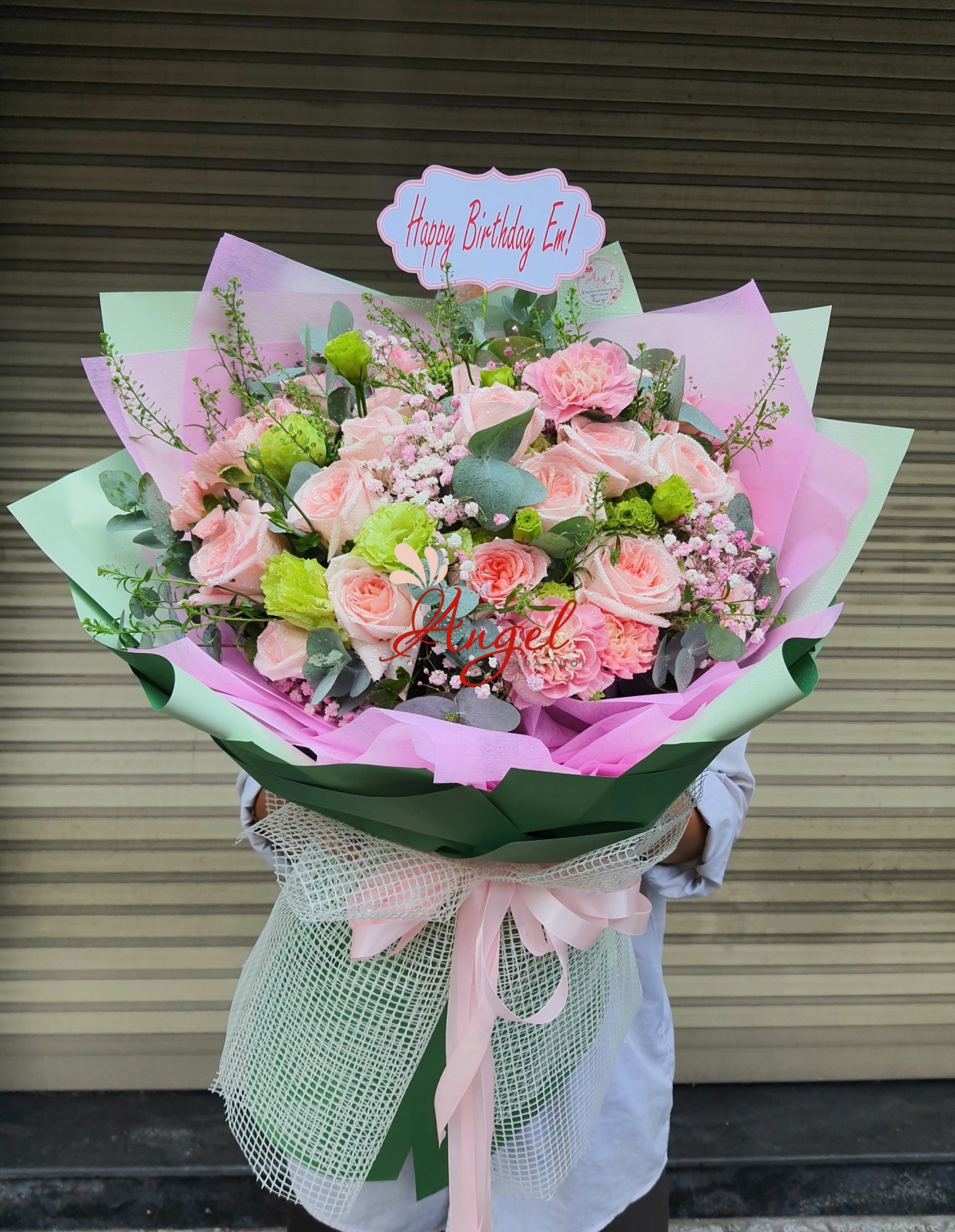BÓ HOA HỒNG SINH NHẬT DỊU ÊM