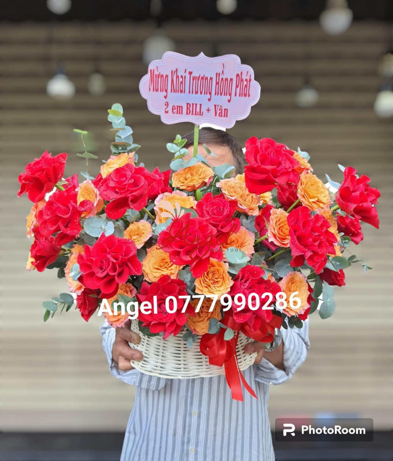 lẵng hoa khai trương giá rẻ 500k - 600k - 700k 