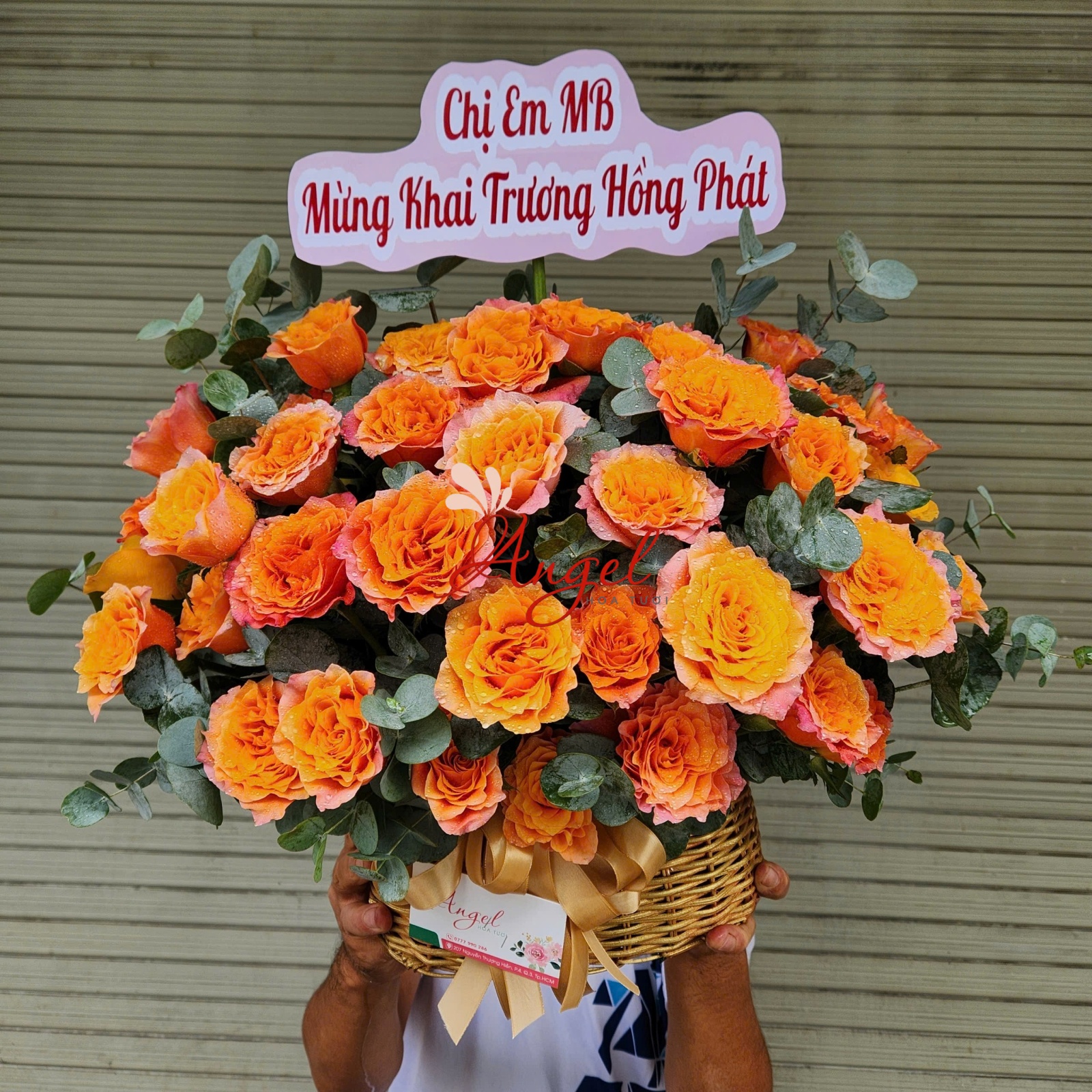 giỏ hoa cam spirit Ấn Tượng 