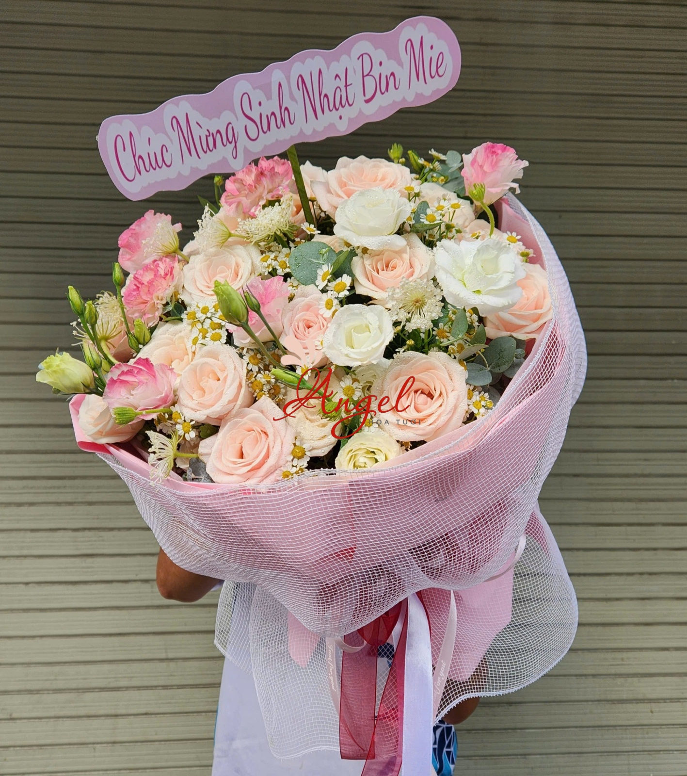 bó hoa hồng nhỏ xinh