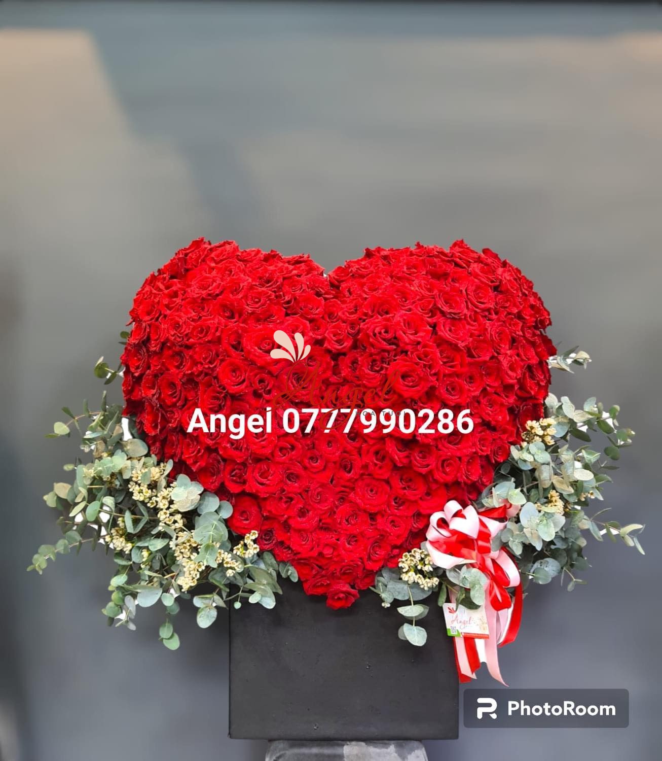 Giỏ Hoa Hình Trái Tim- Hoa Tươi Angel Quận 3