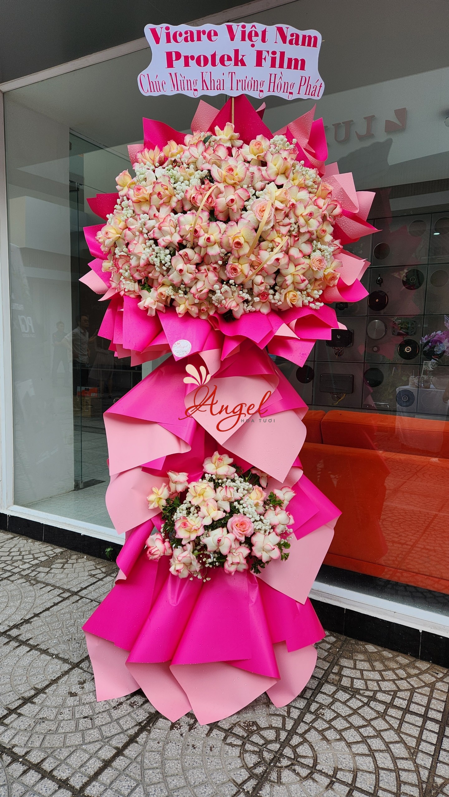 Hoa chúc mừng khai trương xinh xắn