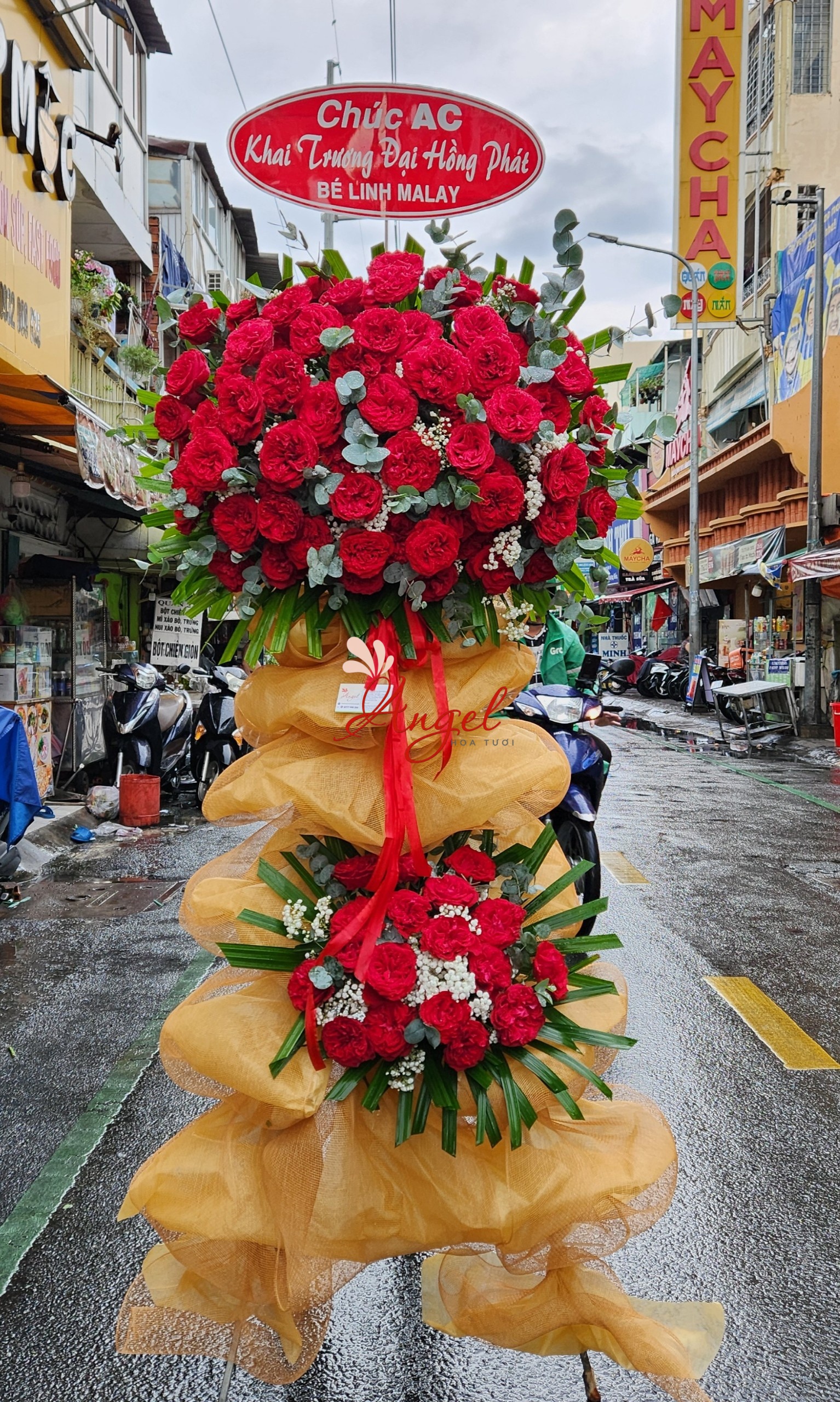HOA CHÚC MỪNG KHAI TRƯƠNG CỬA HÀNG GIÁ RẺ 