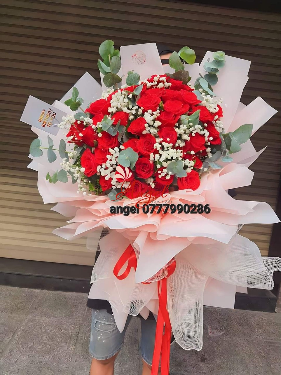 bó hoa hồng đỏ tặng người yêu đẹp nhất