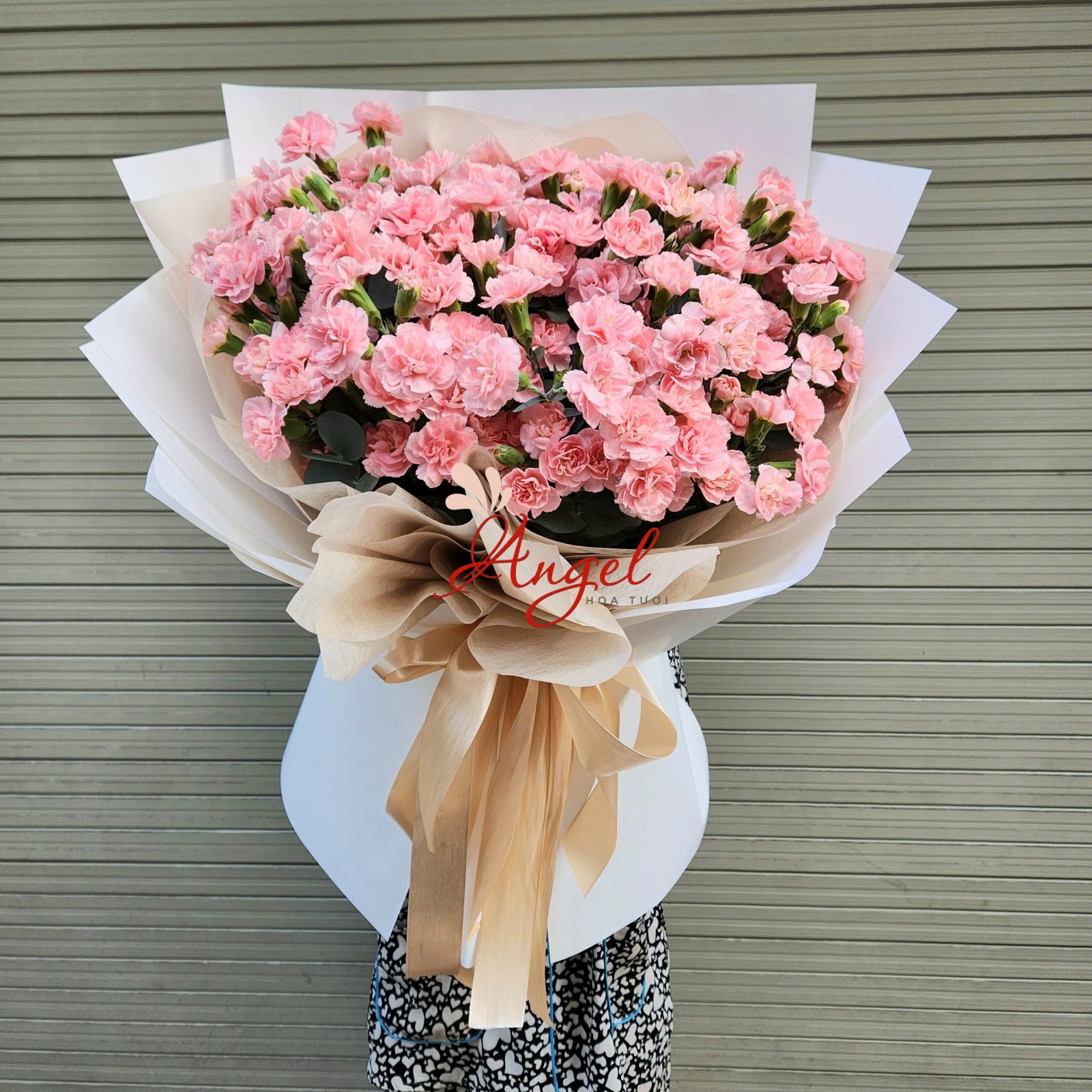 Bó Hoa Cẩm Chướng Hồng 