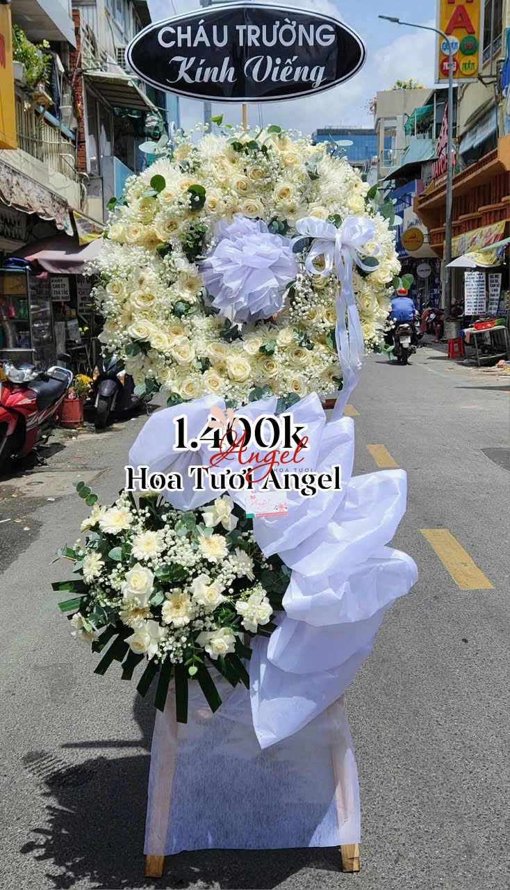 vòng hoa đám tang đẹp